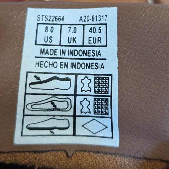 Sperry Shoes Top Sider Intrepid 2 eye Boat Shoes Tan Leather Slip on Deck Loafer - Picture 6 of 6